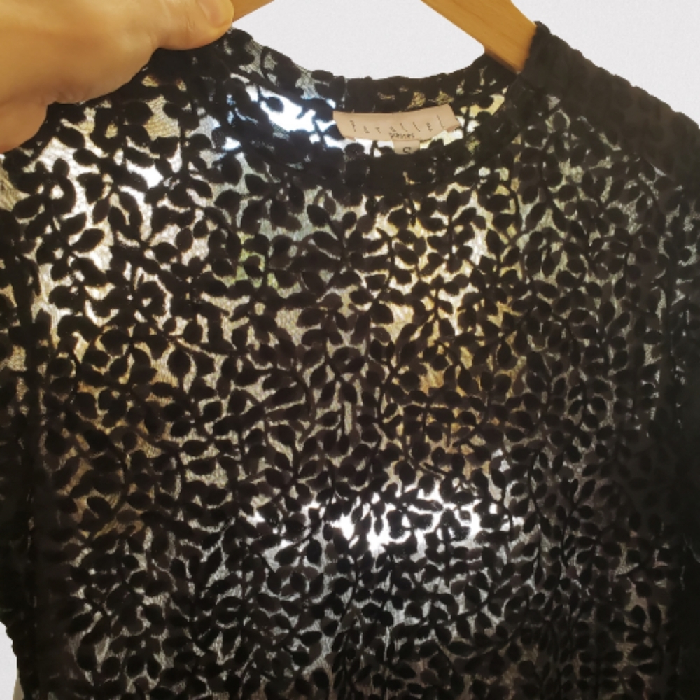 Vintage 90s burnout velvet dress